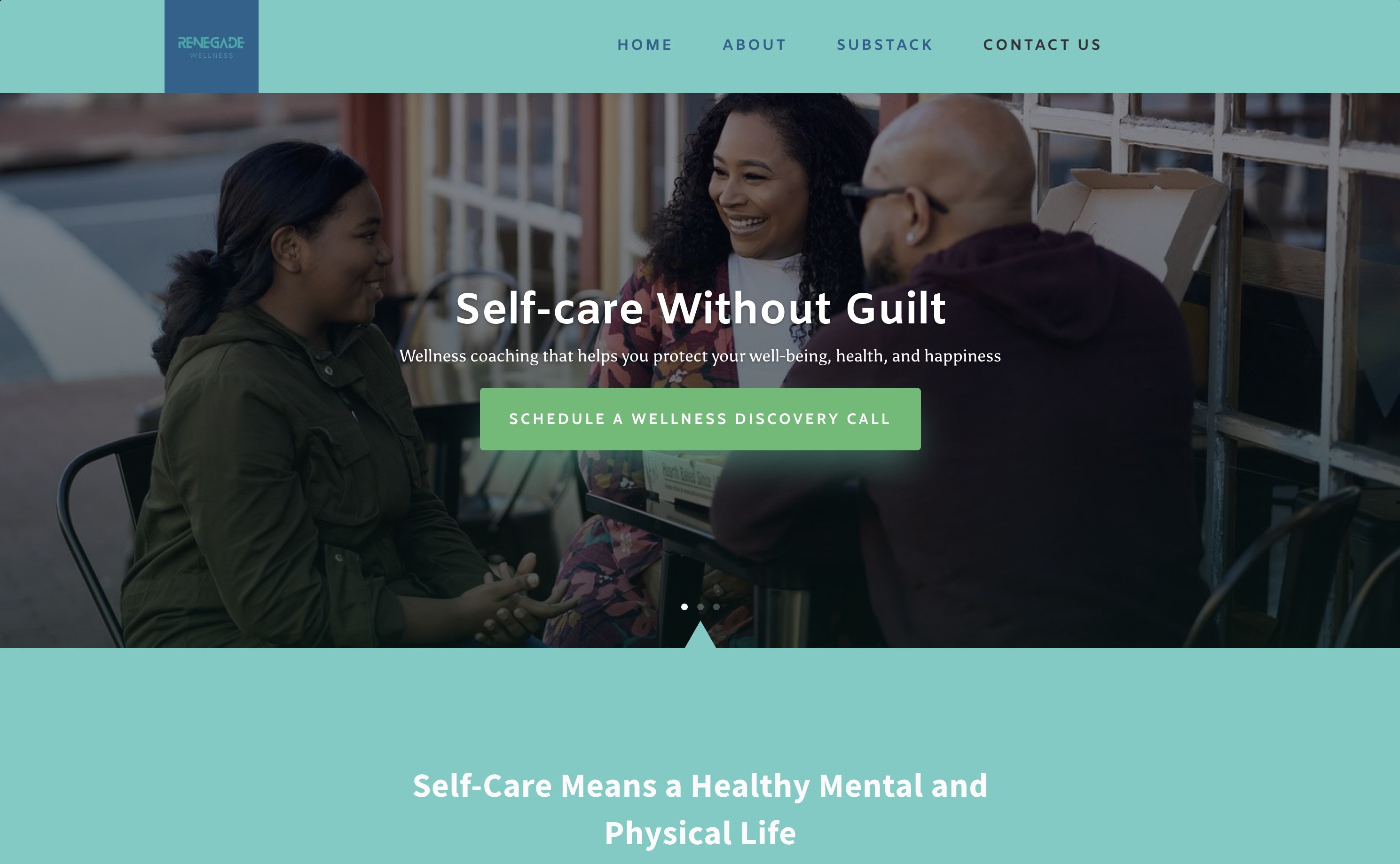 Screenshot for Renegade Wellness newsletter